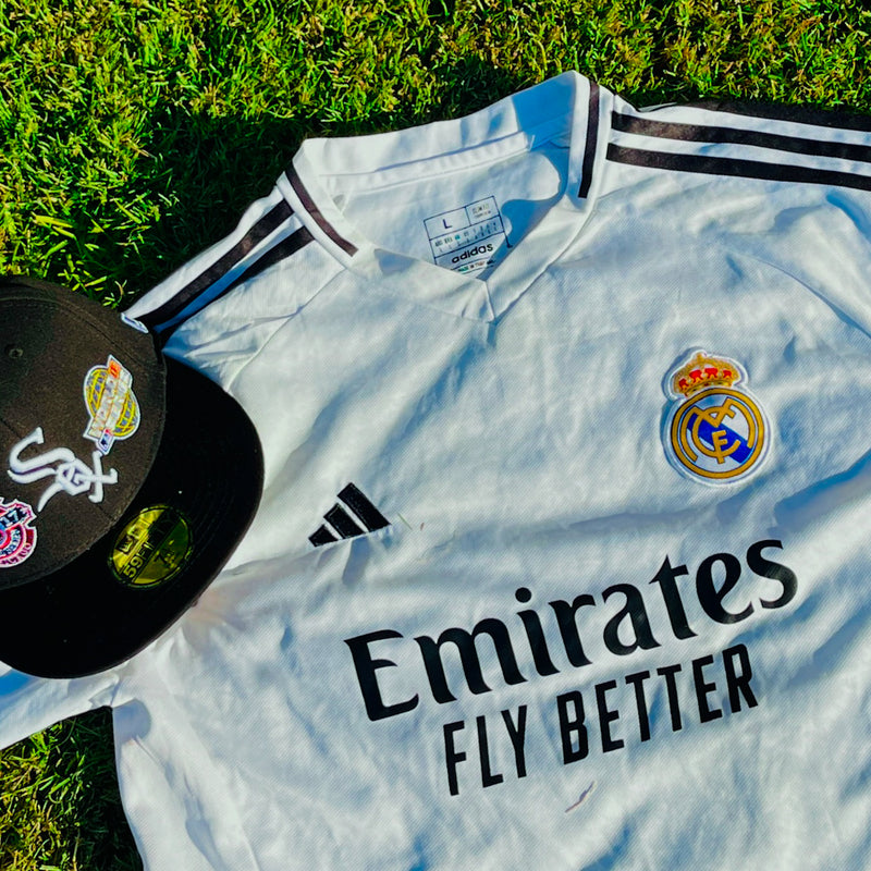 Real Madrid 23/24 Home Shirt + New Era Fitted Cap